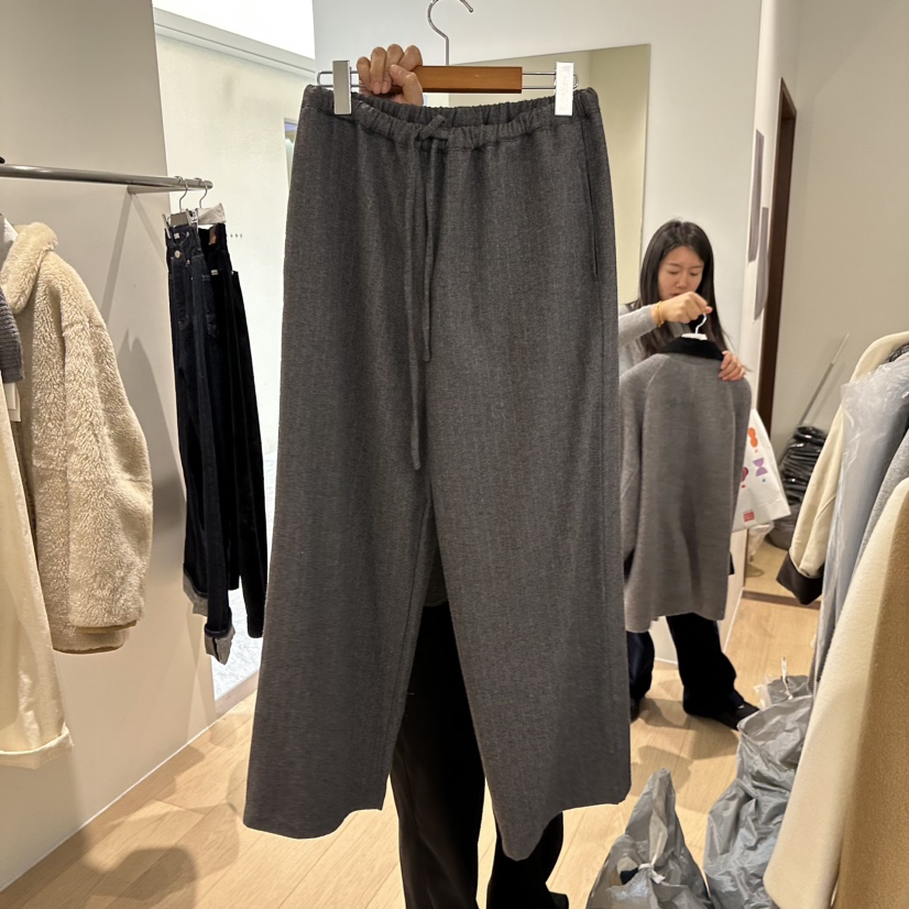 AGO東大門㊣直郵女士新款25秋冬休閑熱賣職業推薦休閑褲羊毛AGO休閑褲圖色1