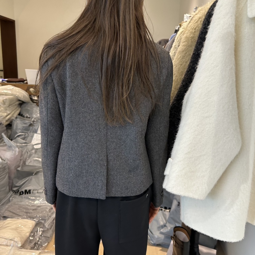 AGO東大門㊣直郵女裝新款休閑25秋冬推薦職業熱賣時尚夾克羊毛AGO夾克