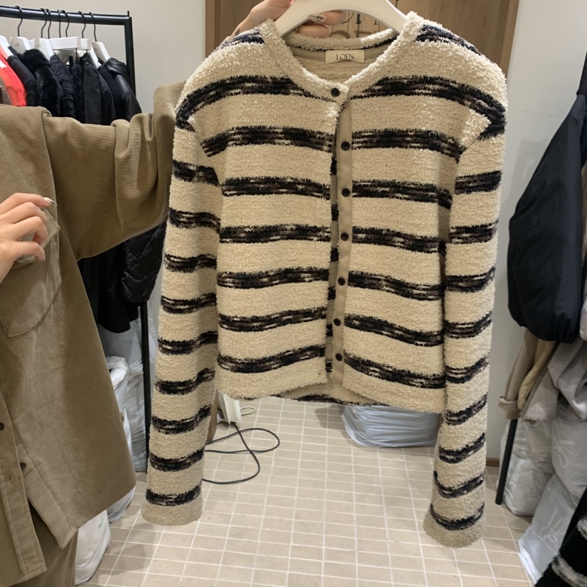 LOFN東大門㊣實拍女裝新款職業人氣熱賣推薦25秋冬時尚針織衫LOFN針織衫圖色2