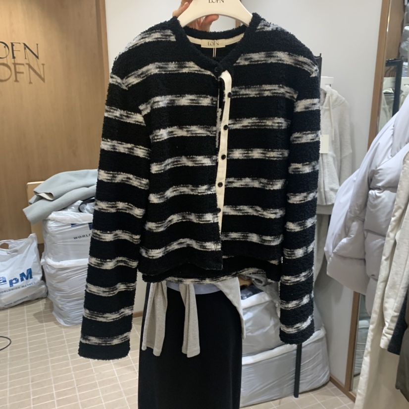 LOFN東大門㊣實拍女裝新款職業人氣熱賣推薦25秋冬時尚針織衫LOFN針織衫圖色3