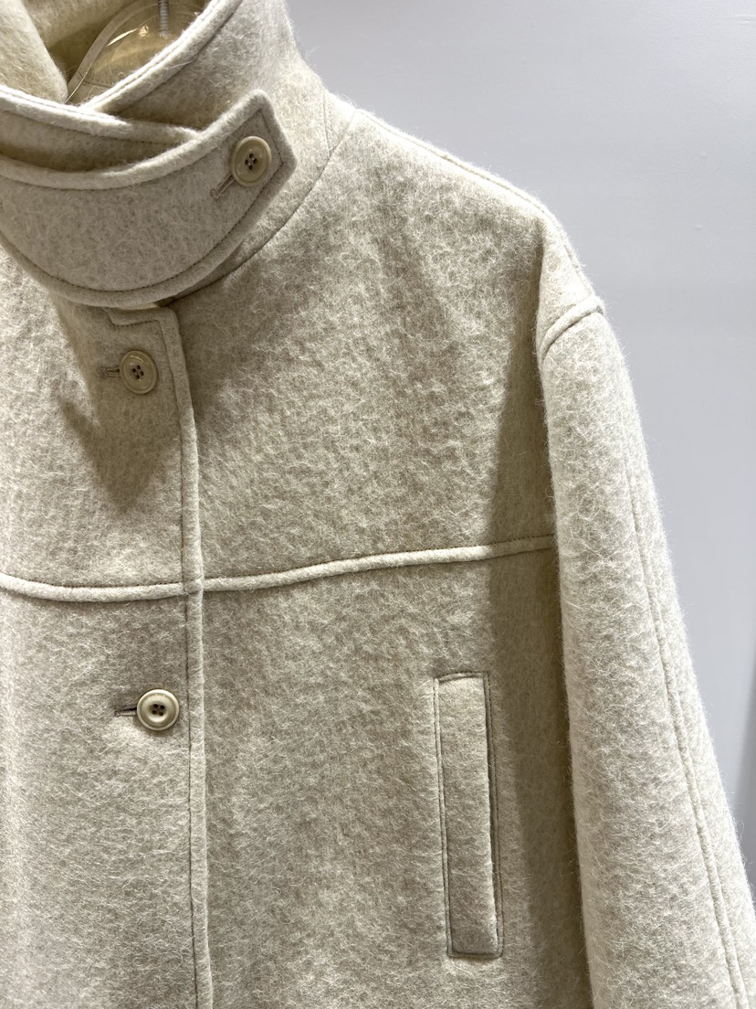 CESTLAVIE東大門㊣代購女裝新款時尚熱賣推薦25秋冬短款大衣羊駝CESTLAVIE短款大衣