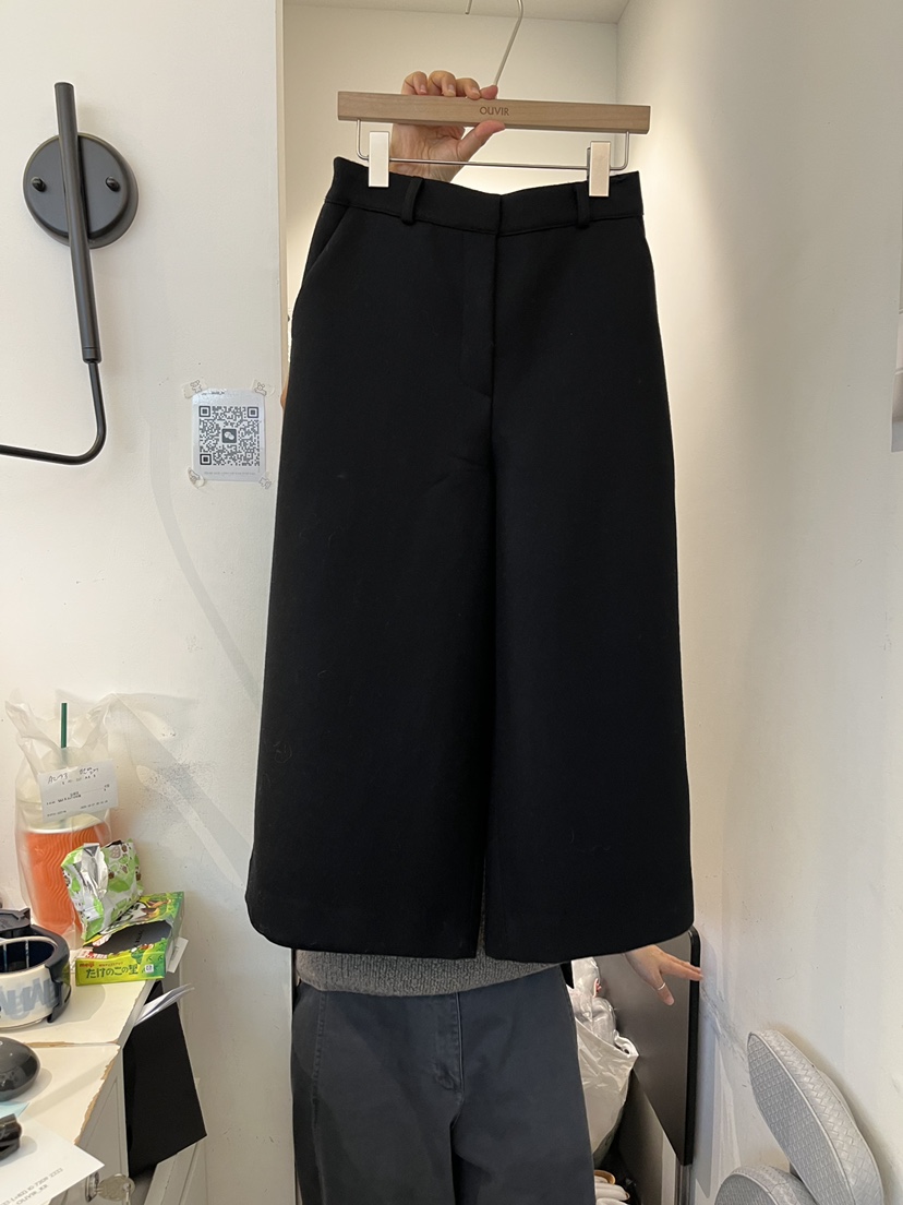 OUVIR韓國代購㊣女士新品人氣時尚休閑職業熱賣推薦休閑褲羊毛O.V.R/OUVIR休閑褲圖色2