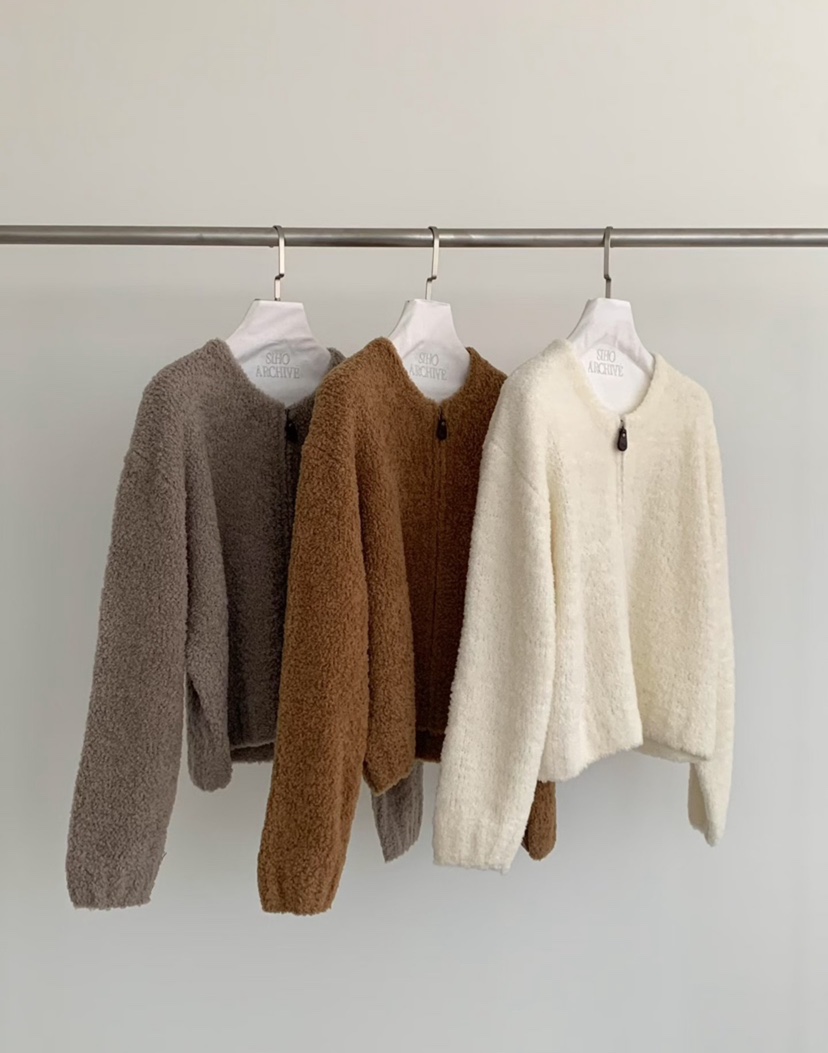 SIHO ARCHIVE韓國代購㊣女裝新款休閑人氣時尚25秋冬毛衣開衫SIHO ARCHIVE毛衣圖色1左一色