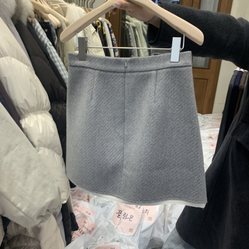 ONE MONE東大門㊣直郵女士新品人氣25秋冬職業休閑熱賣短裙ONE MONE短裙