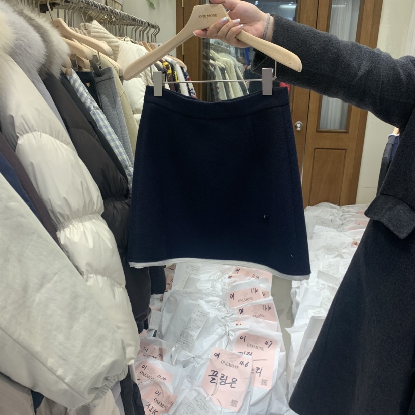 ONE MONE東大門㊣直郵女士新品人氣25秋冬職業休閑熱賣短裙ONE MONE短裙圖色3