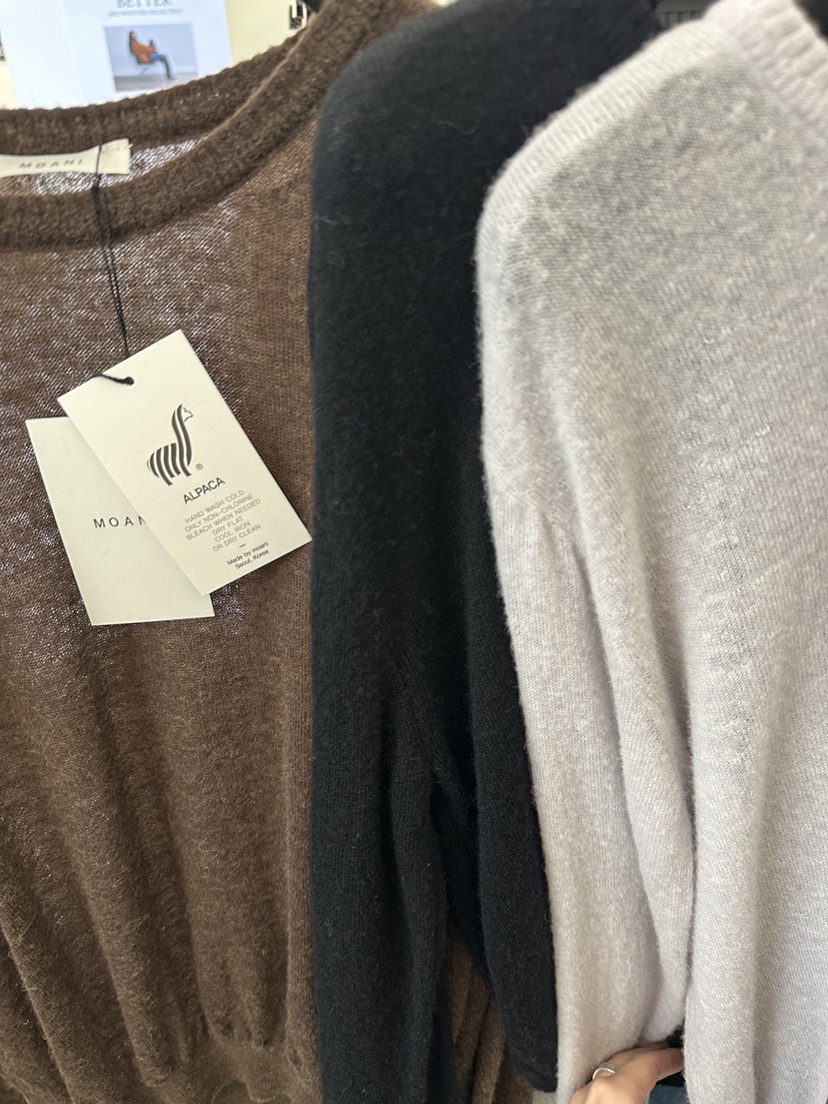 MOANI東大門㊣實拍女裝新品休閑推薦人氣時尚熱賣針織衫羊駝MOANI針織衫