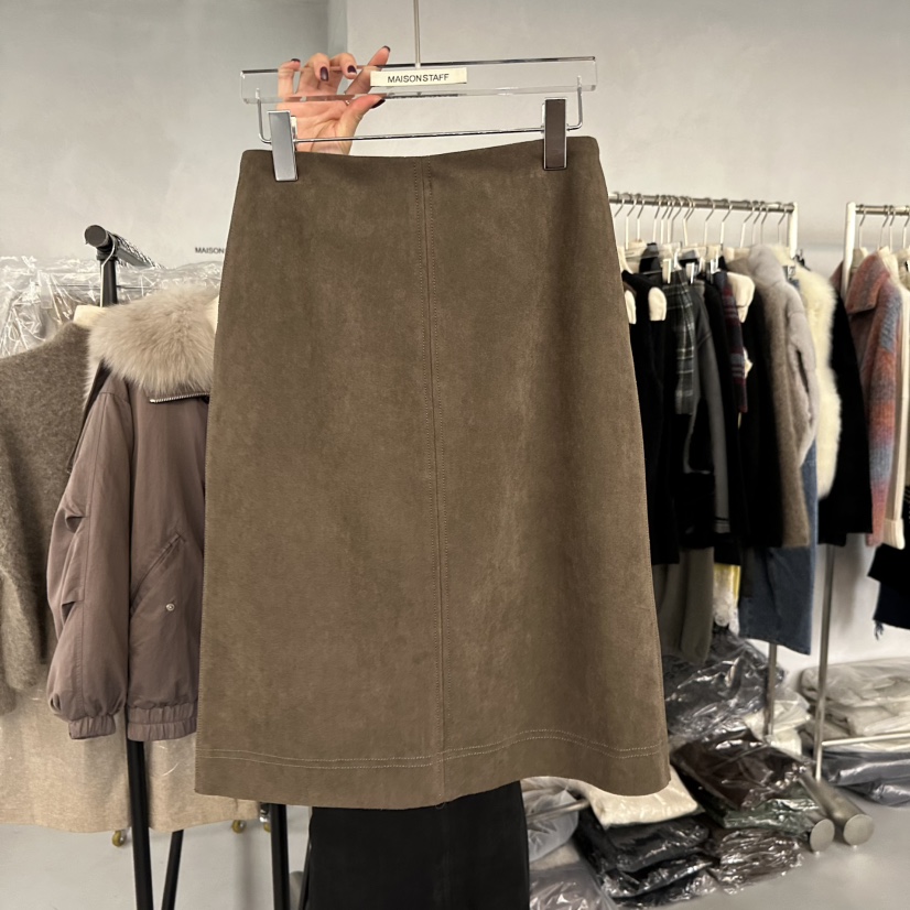 DOUBLE STANDARD/LE SMOKING/MAISONSTAFF東大門㊣直郵女裝新款休閑半身裙中短裙MAISONSTAFF半身裙/中短裙圖色1