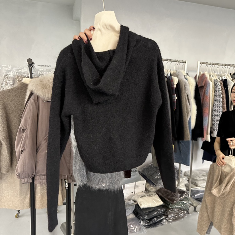 DOUBLE STANDARD/LE SMOKING/MAISONSTAFF東大門㊣實拍女裝新品推薦針織衫羊駝MAISONSTAFF針織衫