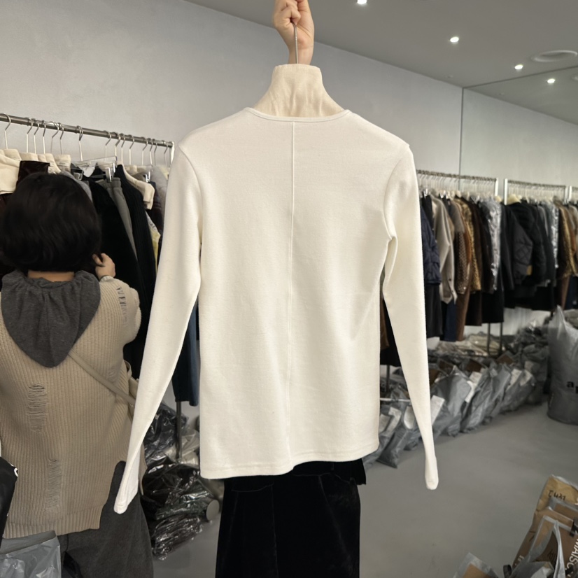 DOUBLE STANDARD/LE SMOKING/MAISONSTAFF東大門㊣實拍女士新款25秋冬長袖T恤MAISONSTAFF長袖T恤