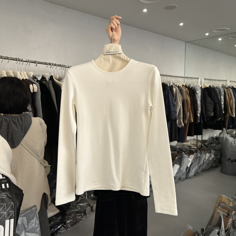DOUBLE STANDARD/LE SMOKING/MAISONSTAFF東大門㊣實拍女士新款25秋冬長袖T恤MAISONSTAFF長袖T恤圖色1