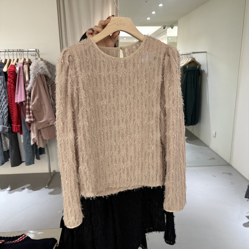 VAULT東大門㊣代購女士新品25秋冬人氣熱賣時尚職業襯衫蕾絲衫VAULT襯衫/蕾絲衫圖色1