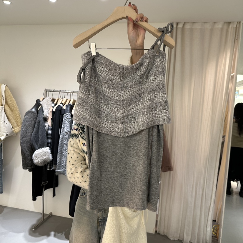 VAULT東大門㊣直郵女裝新款職業休閑時尚推薦人氣25秋冬長袖T恤VAULT長袖T恤