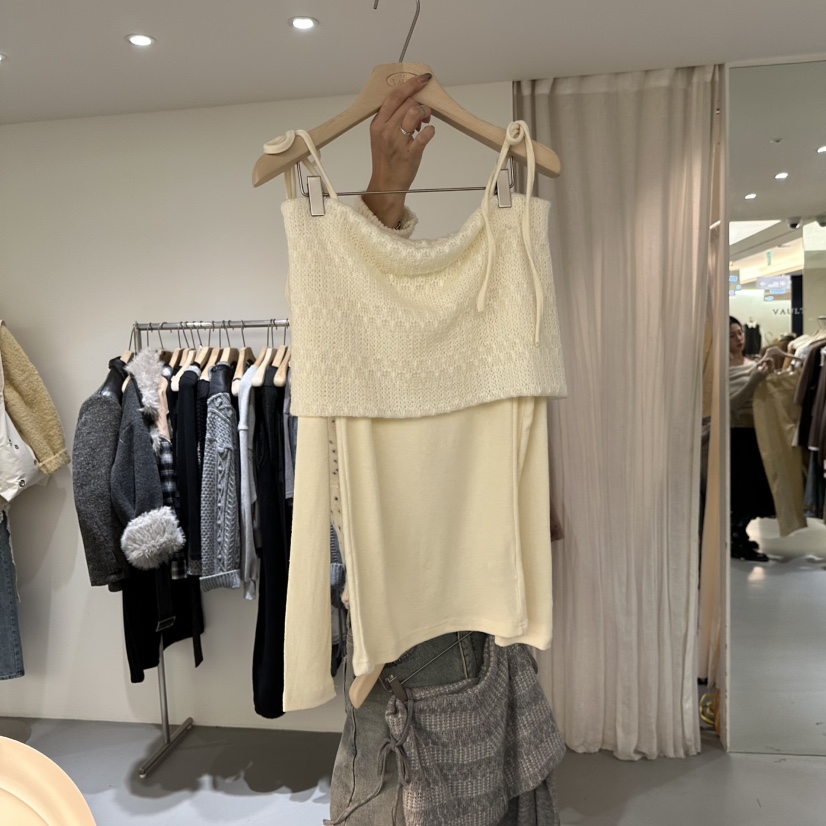 VAULT東大門㊣直郵女裝新款職業休閑時尚推薦人氣25秋冬長袖T恤VAULT長袖T恤圖色1