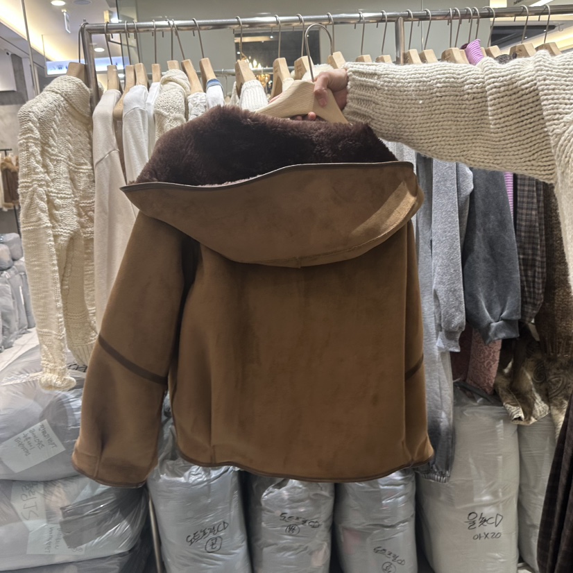 SUNDER MARKET韓國直郵㊣女裝新款職業熱賣人氣休閑短款大衣SUNDER MARKET短款大衣