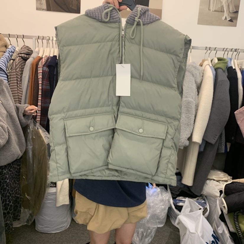 SALONDEMAG東大門㊣代購女士新品時尚人氣推薦職業休閑馬甲絨SALONDEMAG馬甲圖色1