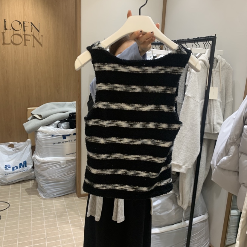 LOFN韓國直郵㊣女裝新品時尚25秋冬職業休閑人氣熱賣吊帶背心LOFN吊帶/背心