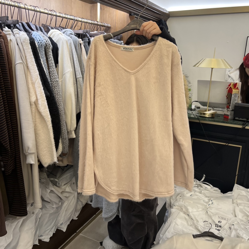 VIRKIN東大門㊣代購女裝新款職業熱賣時尚人氣25秋冬長袖T恤VIRKIN長袖T恤圖色2