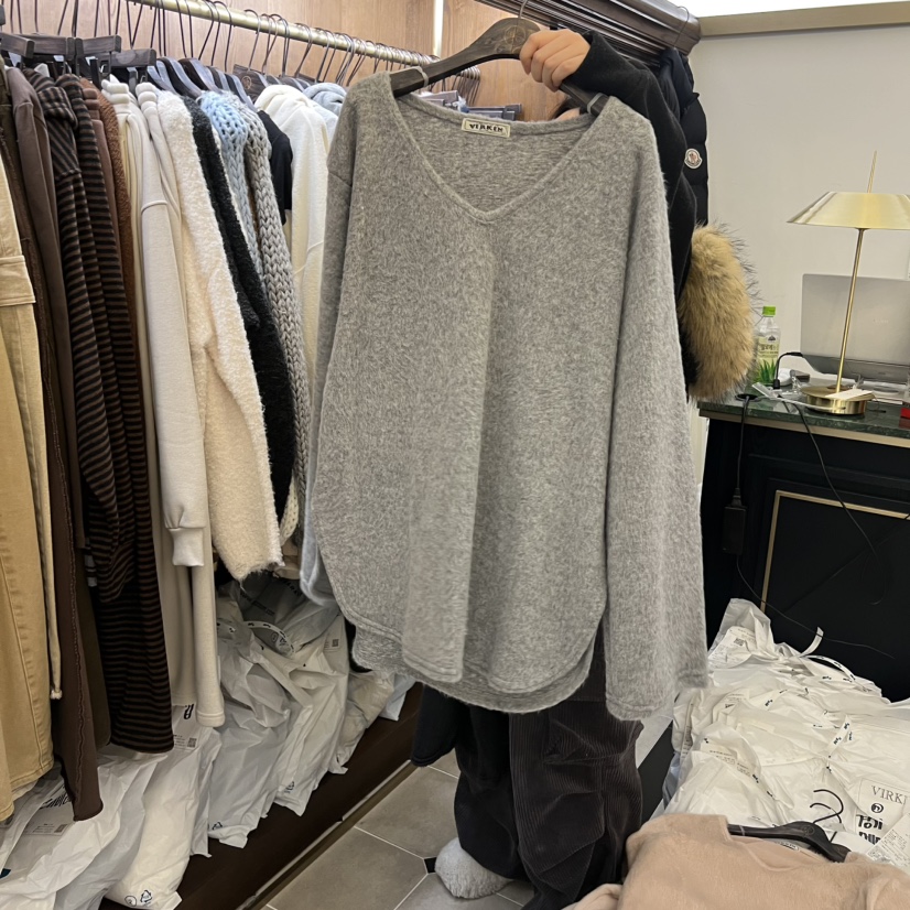 VIRKIN東大門㊣代購女裝新款職業熱賣時尚人氣25秋冬長袖T恤VIRKIN長袖T恤圖色3