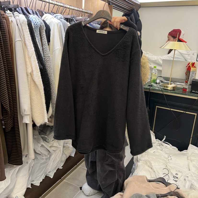 VIRKIN東大門㊣代購女裝新款職業熱賣時尚人氣25秋冬長袖T恤VIRKIN長袖T恤圖色4