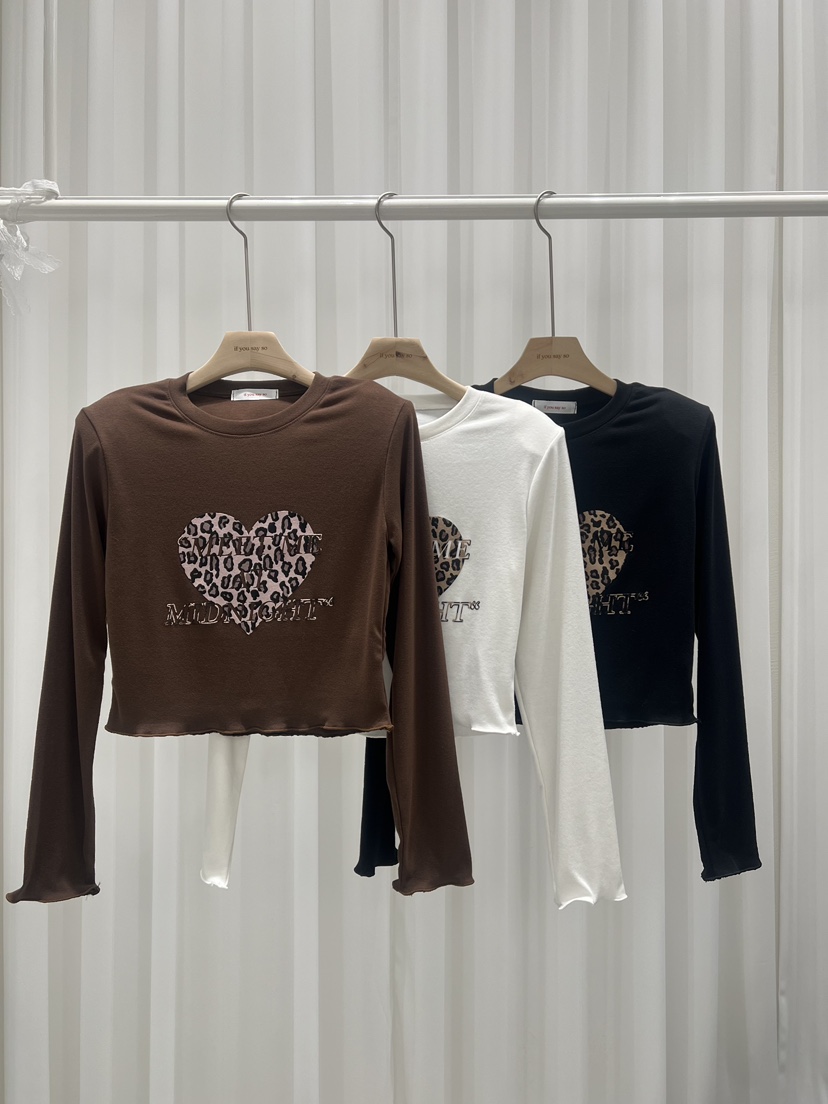 IF YOU SAY SO韓國直郵㊣女士新品熱賣職業推薦時尚長袖T恤IF YOU SAY SO長袖T恤