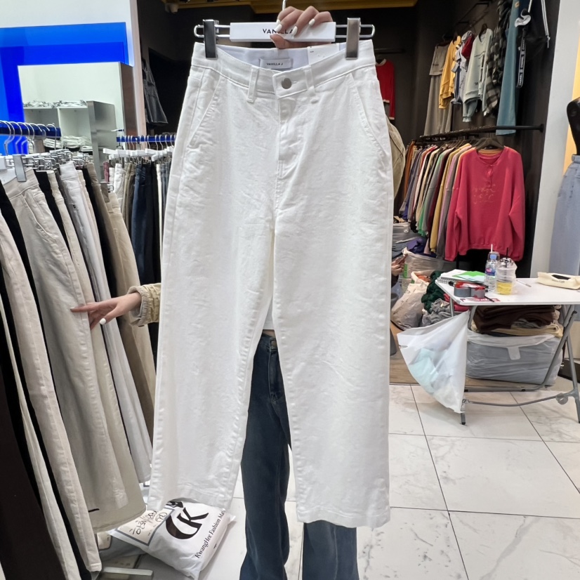 VANILLA J韓國直郵㊣女士新款人氣25秋冬推薦職業時尚牛仔褲VANILLA J牛仔褲圖色1