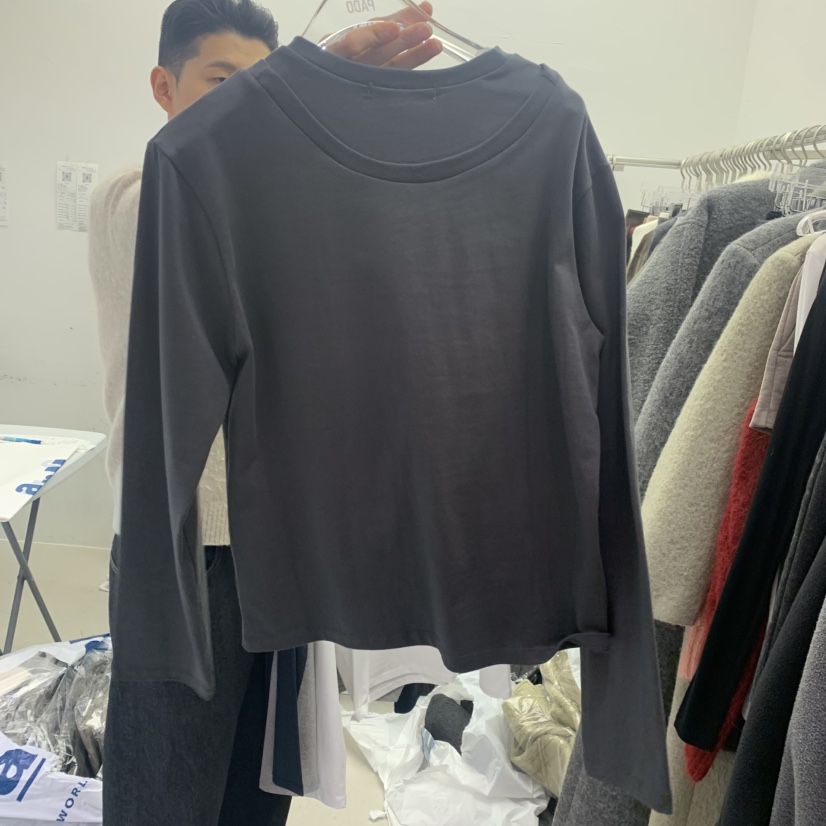 PADO東大門㊣直郵女裝新款熱賣休閑推薦25秋冬職業人氣長袖T恤PADO長袖T恤