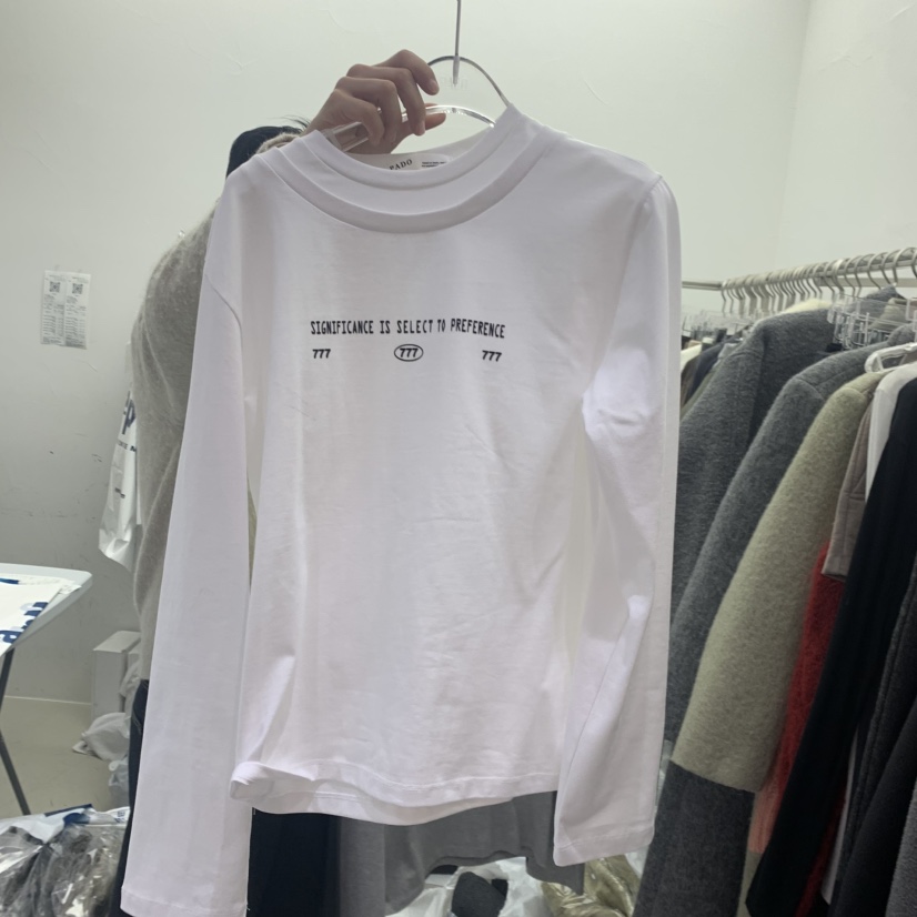 PADO東大門㊣直郵女裝新款熱賣休閑推薦25秋冬職業人氣長袖T恤PADO長袖T恤圖色2