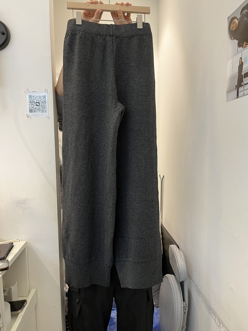 OUVIR韓國代購㊣女士新款人氣職業25秋冬時尚休閑休閑褲針織褲O.V.R/OUVIR休閑褲