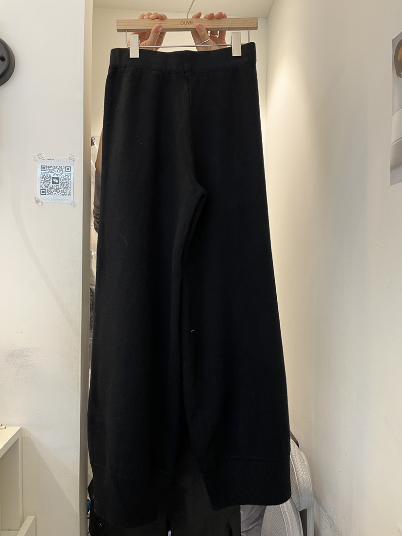 OUVIR韓國代購㊣女士新款人氣職業25秋冬時尚休閑休閑褲針織褲O.V.R/OUVIR休閑褲圖色2