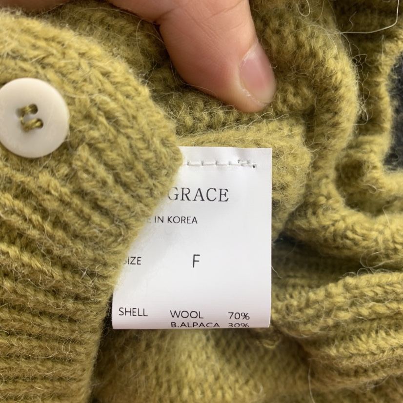 AMY GRACE東大門㊣代購女士新品推薦熱賣時尚職業毛衣開衫AMY GRACE毛衣