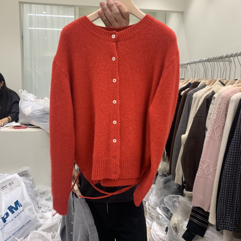 AMY GRACE東大門㊣代購女士新品推薦熱賣時尚職業毛衣開衫AMY GRACE毛衣圖色3