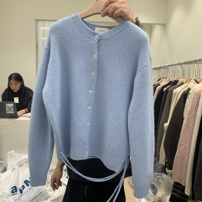 AMY GRACE東大門㊣代購女士新品推薦熱賣時尚職業毛衣開衫AMY GRACE毛衣圖色4