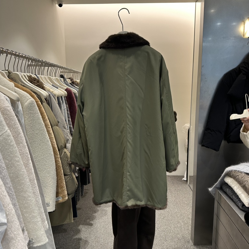 ALTER東大門㊣代購女士新品職業時尚推薦休閑中長款大衣雙面Alter中長款大衣