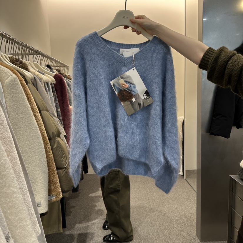 ALTER東大門㊣實拍女裝新款休閑推薦時尚職業熱賣針織衫羊毛Alter針織衫圖色1