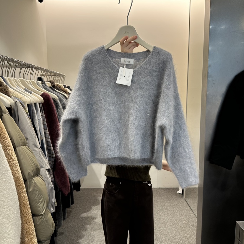 ALTER東大門㊣實拍女裝新款休閑推薦時尚職業熱賣針織衫羊毛Alter針織衫圖色4