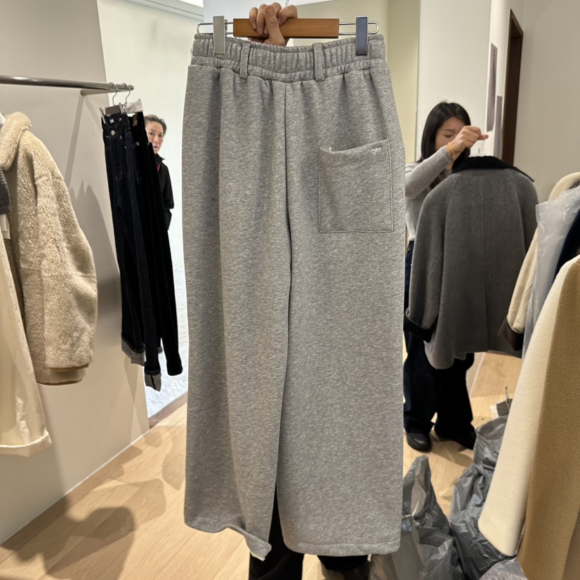 AGO韓國直郵㊣女士新款人氣熱賣25秋冬職業休閑褲加絨套裝貂皮AGO休閑褲