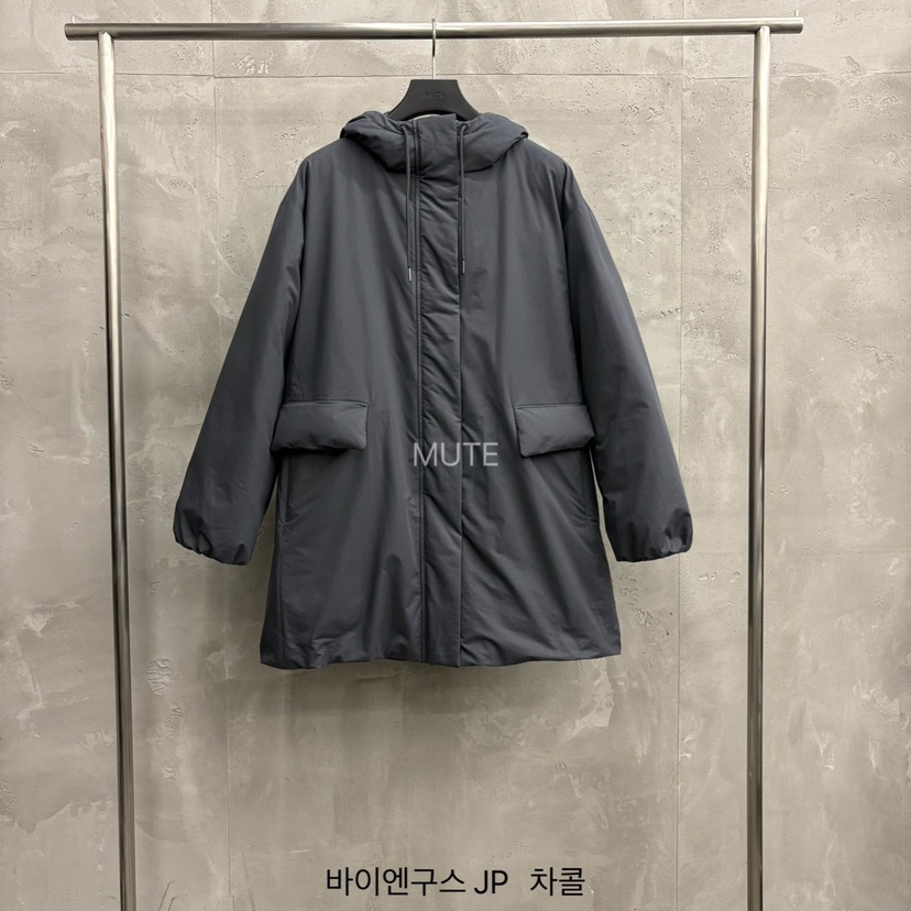 MUTE-P東大門㊣代購女士新品人氣休閑推薦時尚長款羽絨服鵝絨MUTE長款羽絨服圖色2墨色