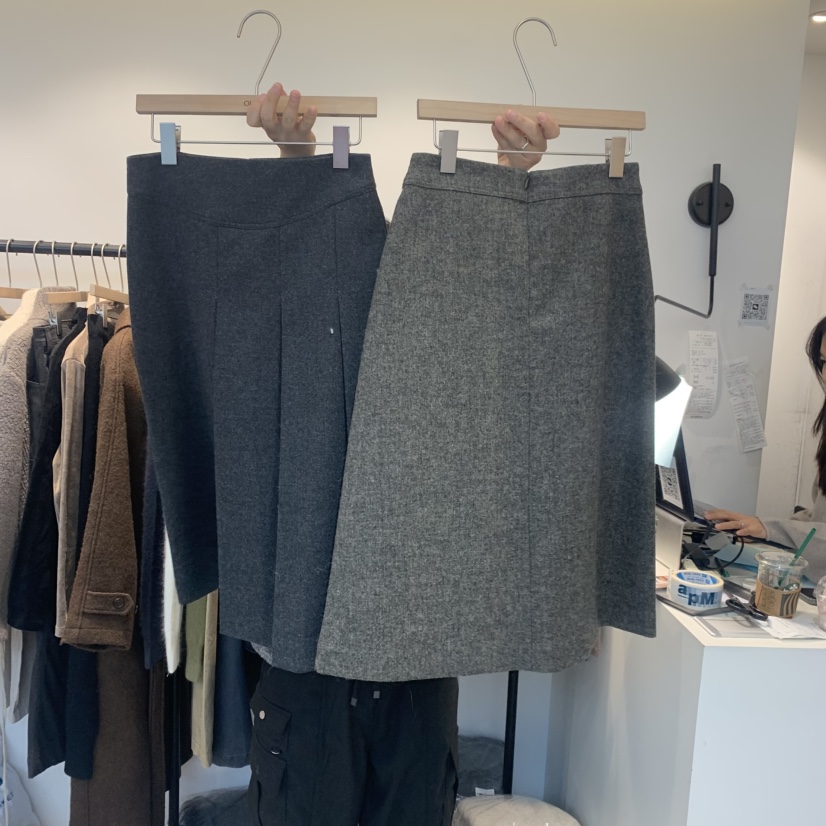 OUVIR韓國直郵㊣女裝新款休閑職業人氣半身裙中短裙百褶褶裙O.V.R/OUVIR半身裙/中短裙