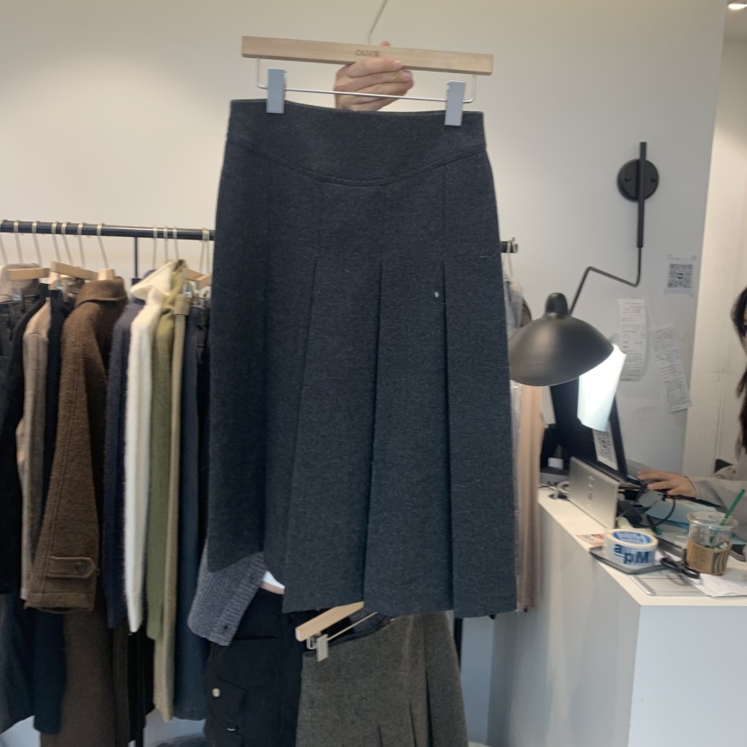 OUVIR韓國直郵㊣女裝新款休閑職業人氣半身裙中短裙百褶褶裙O.V.R/OUVIR半身裙/中短裙圖色2