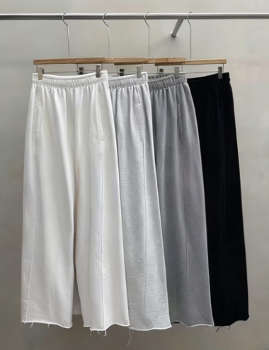 BREEZE東大門㊣代購女士新品熱賣推薦時尚休閑褲不加絨闊腿褲BREEZE休閑褲圖色2左二色