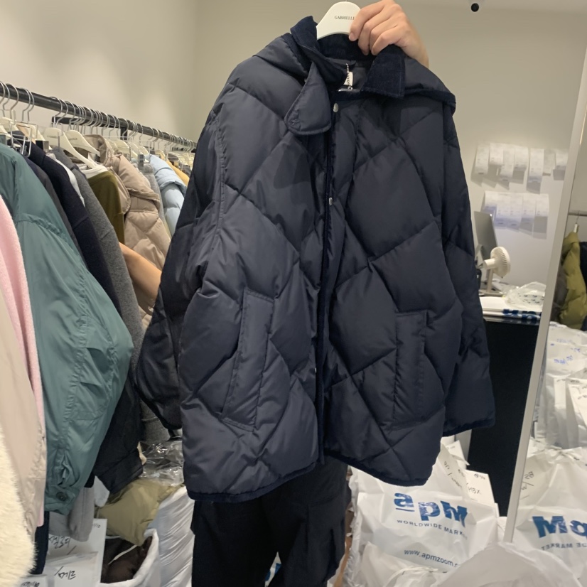 GABRIELLE韓國代購㊣女士新款時尚熱賣25秋冬職業長款羽絨服絨GABRIELLE長款羽絨服圖色1