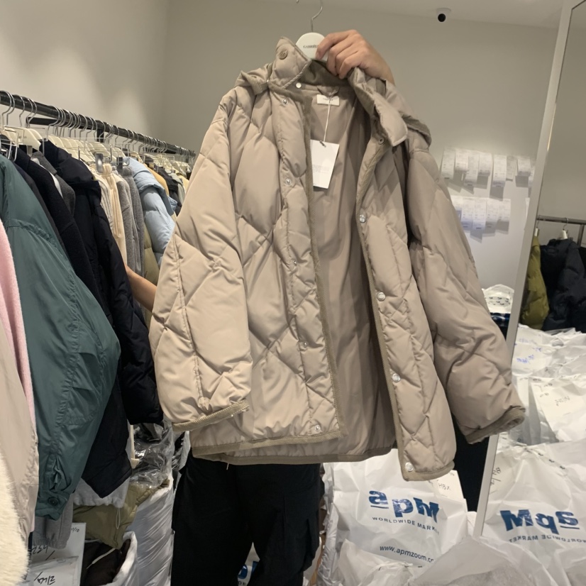 GABRIELLE韓國代購㊣女士新款時尚熱賣25秋冬職業長款羽絨服絨GABRIELLE長款羽絨服圖色2