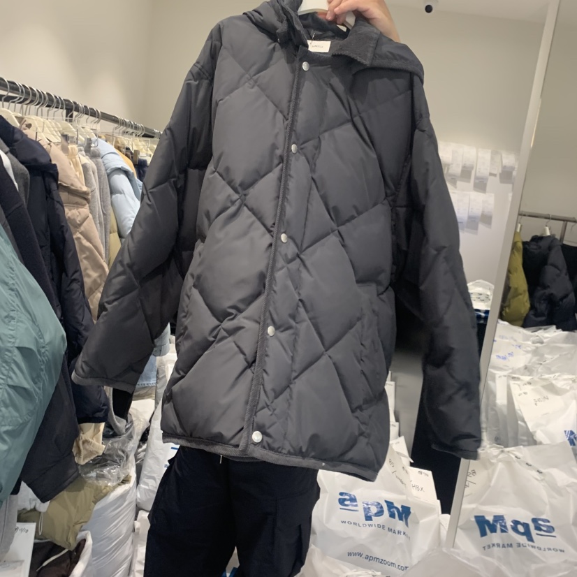 GABRIELLE韓國代購㊣女士新款時尚熱賣25秋冬職業長款羽絨服絨GABRIELLE長款羽絨服圖色3