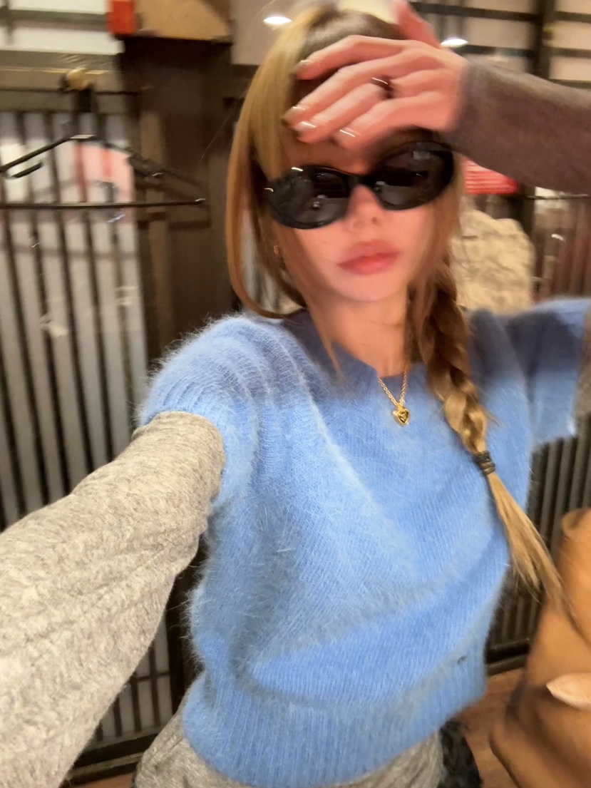 ZEROZERO韓國代購㊣女士新款熱賣職業針織衫不含內搭安哥拉ZEROZERO針織衫