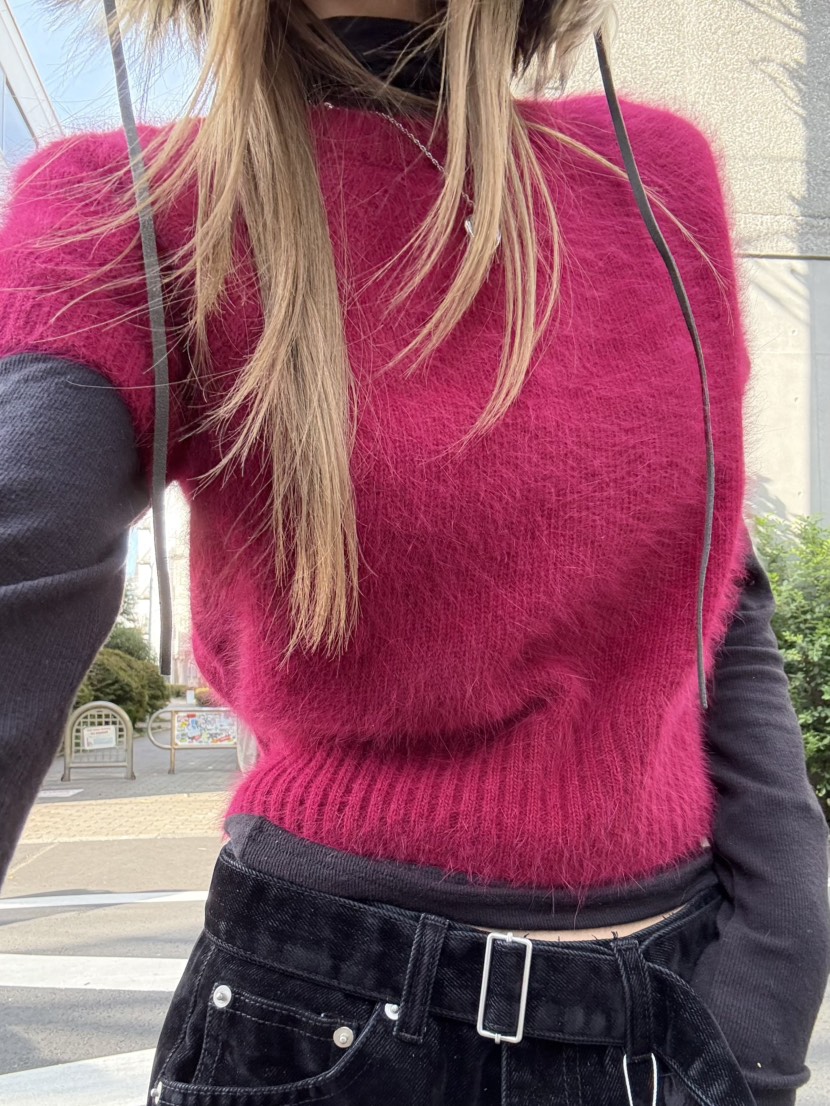 ZEROZERO韓國代購㊣女士新款熱賣職業針織衫不含內搭安哥拉ZEROZERO針織衫圖色1