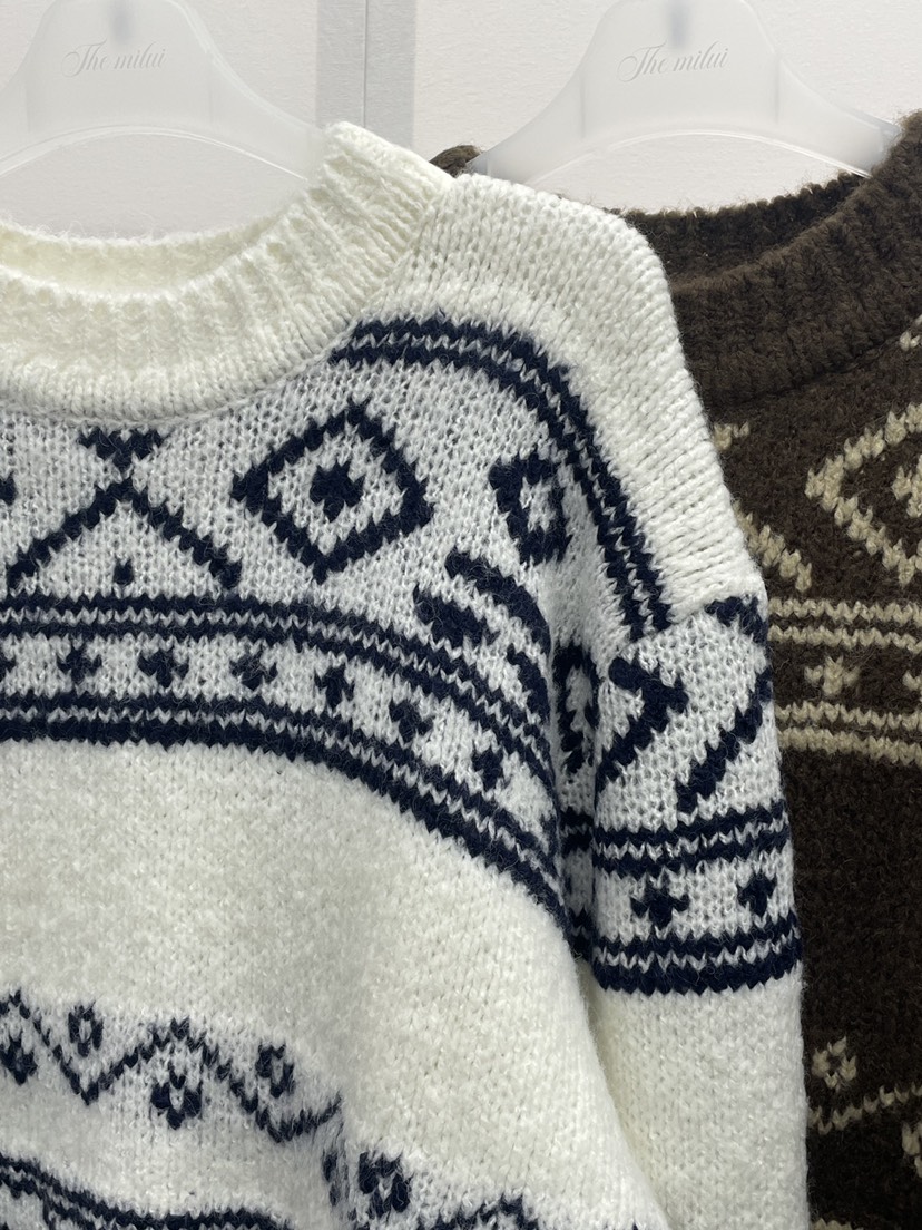 MILUI東大門㊣直郵女裝新款休閑時尚人氣25秋冬推薦職業毛衣MILUI毛衣