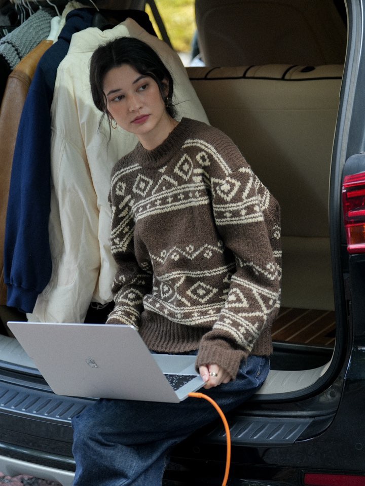 MILUI東大門㊣直郵女裝新款休閑時尚人氣25秋冬推薦職業毛衣MILUI毛衣