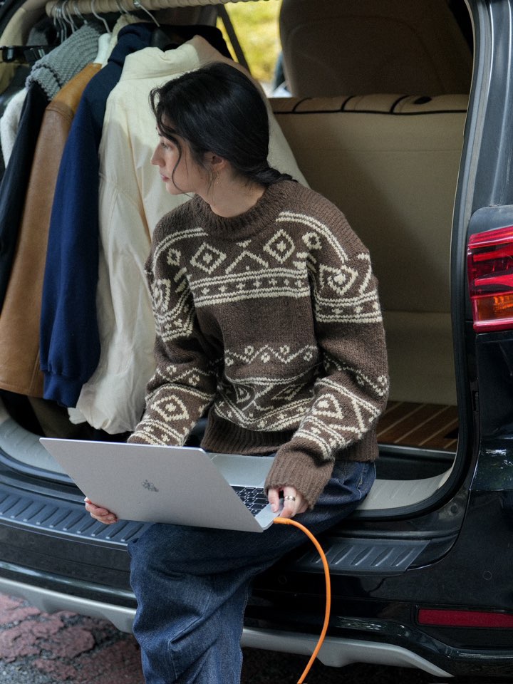 MILUI東大門㊣直郵女裝新款休閑時尚人氣25秋冬推薦職業毛衣MILUI毛衣