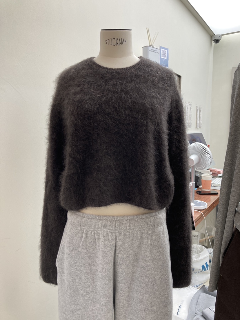 CURVY東大門㊣代購女士新品推薦25秋冬休閑職業時尚毛衣絲綢CURVY毛衣圖色1