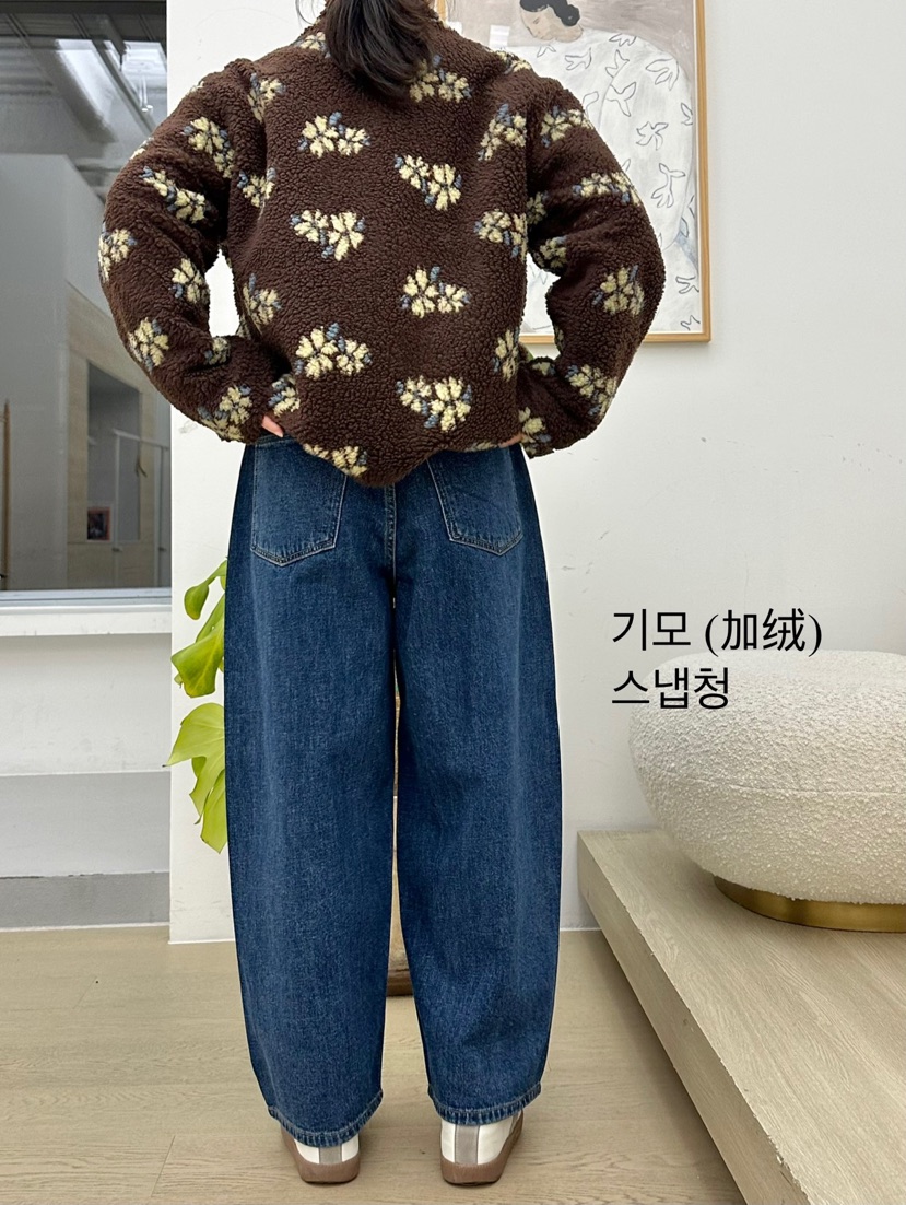 BUT東大門㊣代購女裝新品熱賣25秋冬人氣時尚休閑牛仔褲加絨button牛仔褲